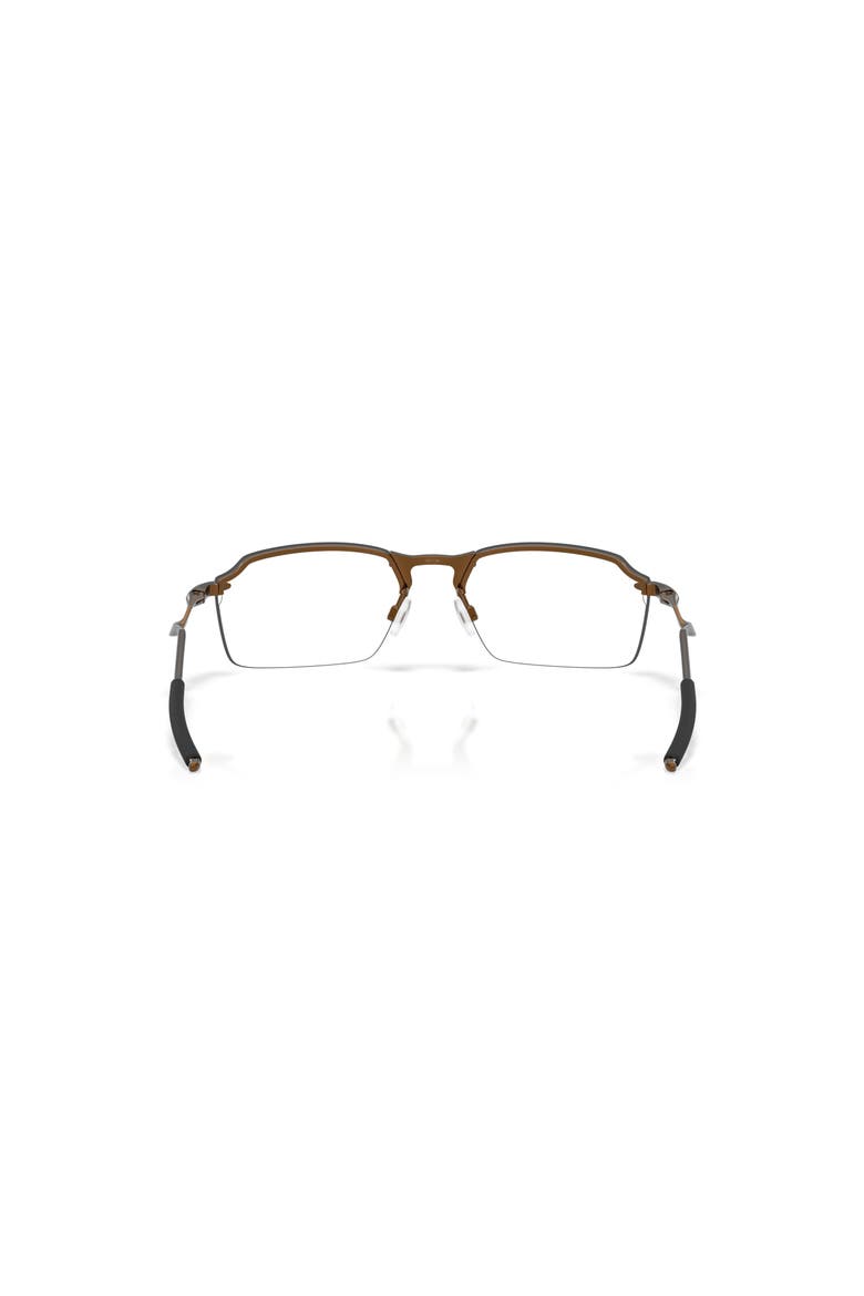 57mm Rectangle optical glasses, Alternate, color, Brown