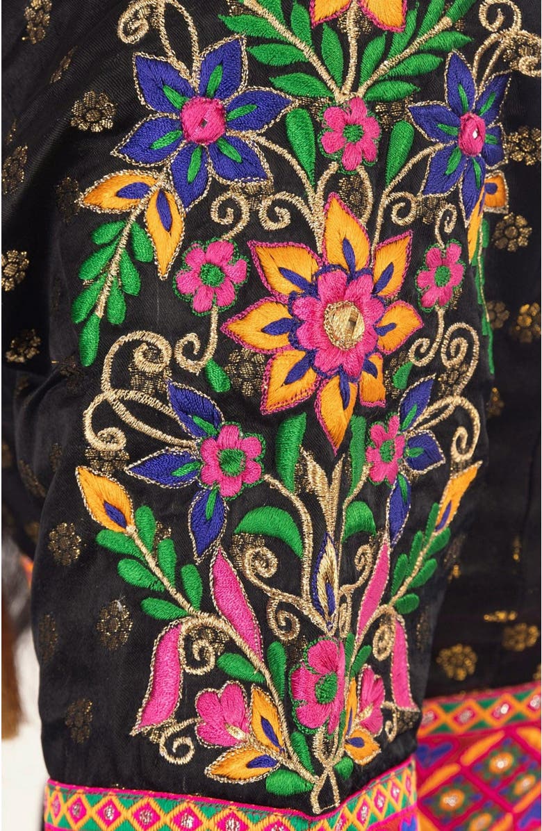 RAAS Endora Jacquard Silk Lehenga Choli, Alternate, color, 