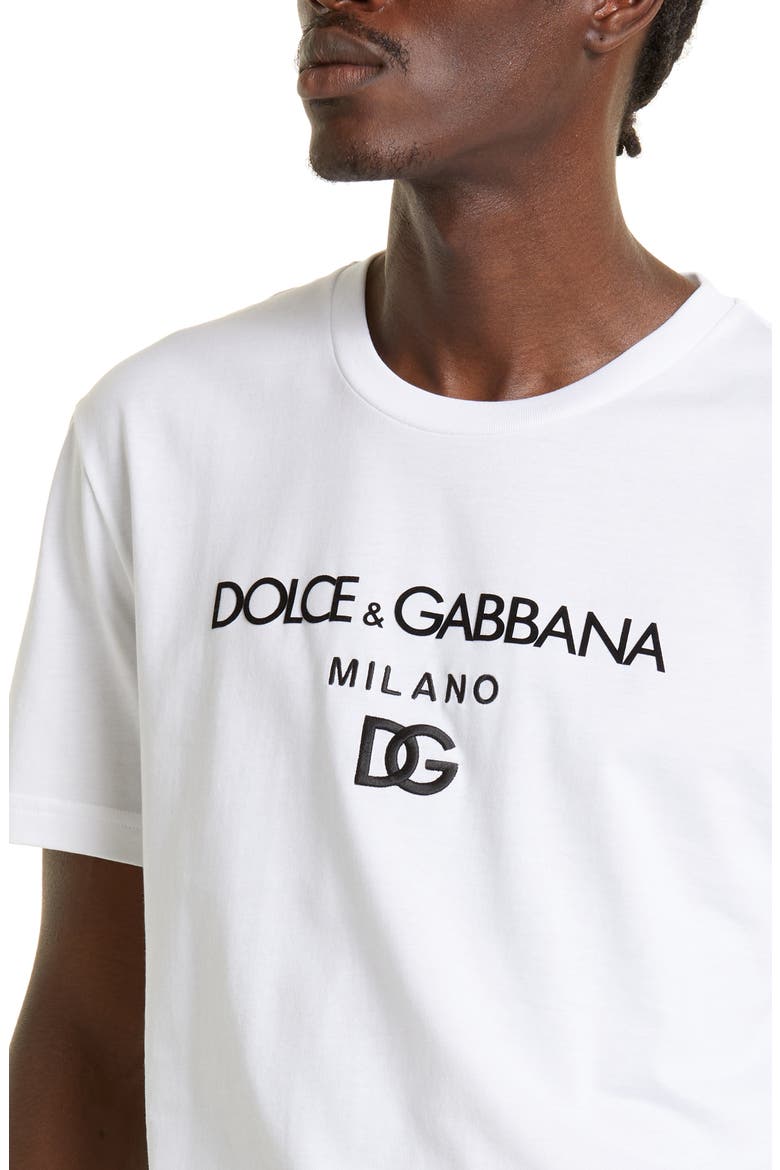 DG Embroidered Logo T-Shirt, Alternate, color, WHITE
