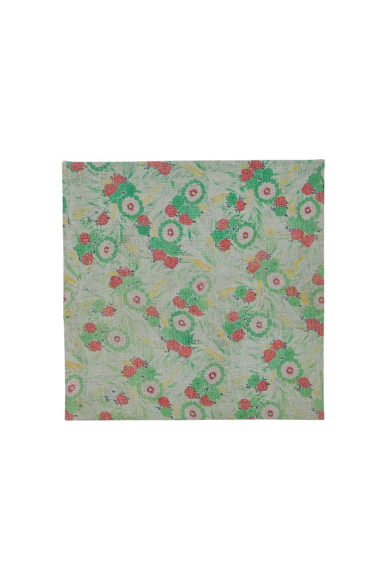 Global Cotton Bengali Rali Quilt Fabric Wall Art, Main, color, Yellow