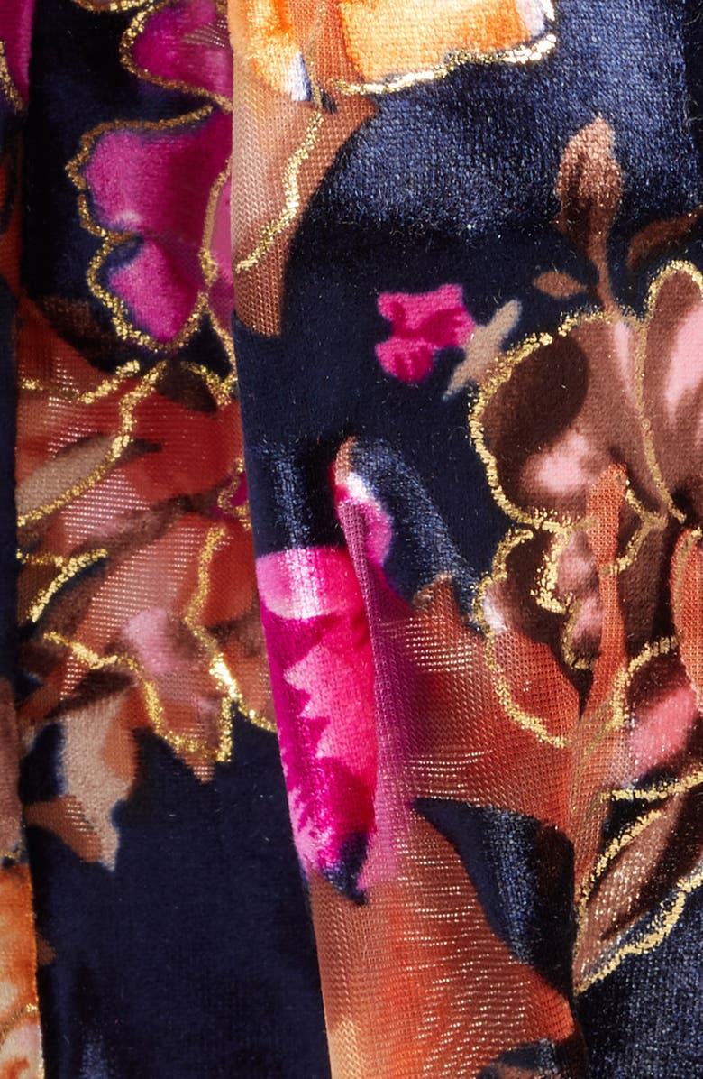 Berry Knotted Velvet Head Wrap, Alternate, color, 