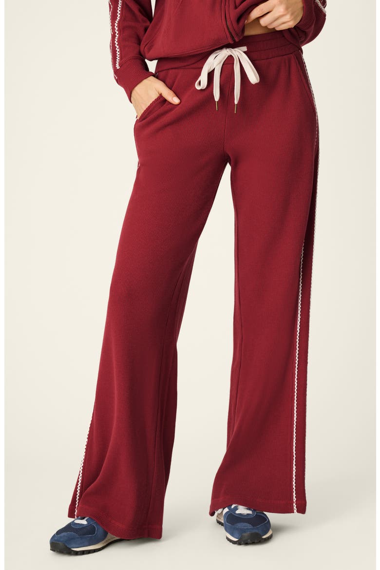 Every Day Wide Leg Lounge Pants, Main, color, DARK WINE