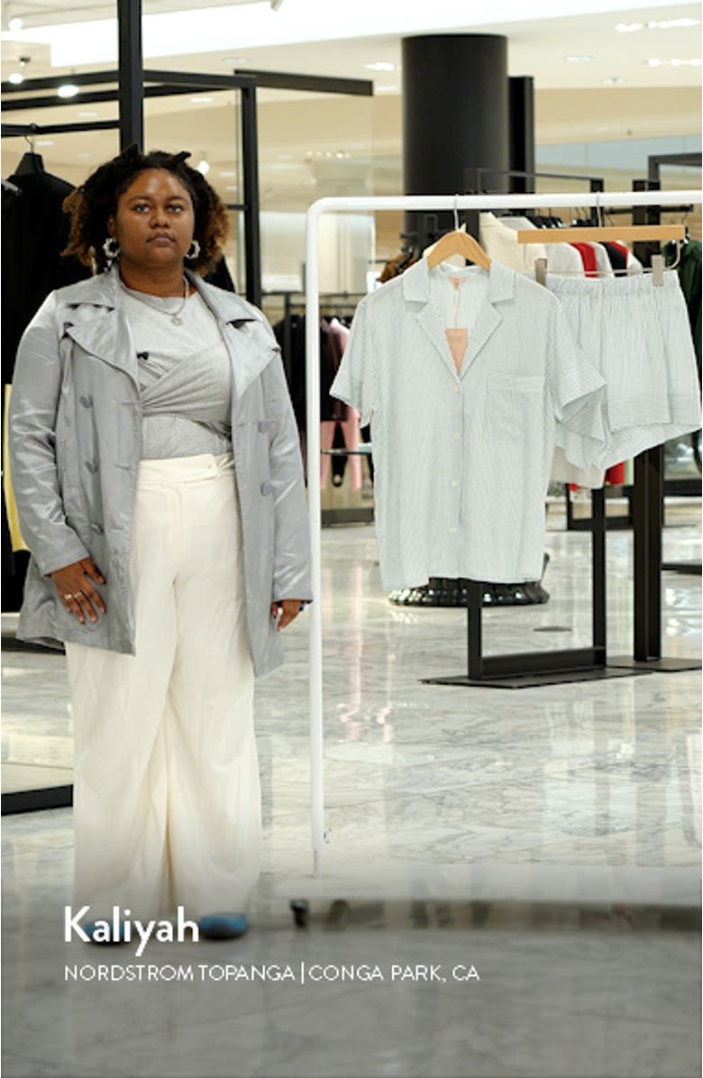 Nautico Stripe Short Sleeve Shirt & Shorts Pajamas, sales video thumbnail