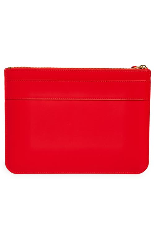 COMME DES GARÇONS COMME DES GARÇONS WALLETS BIG BOW LEATHER ZIP POUCH