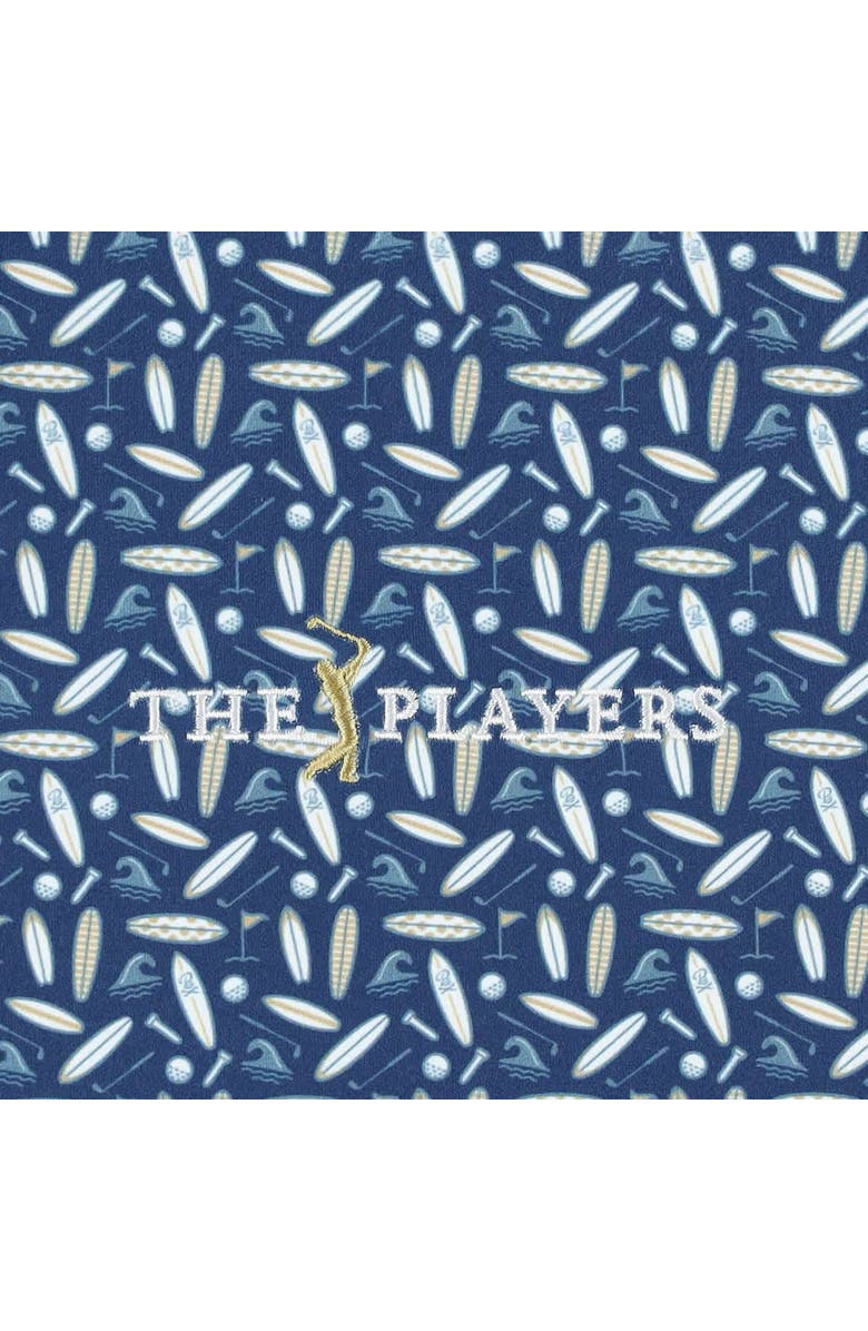 BARSTOOL GOLF Men's Barstool Golf  Navy THE PLAYERS Surf N Turf Printed Polo, Alternate, color, Navy