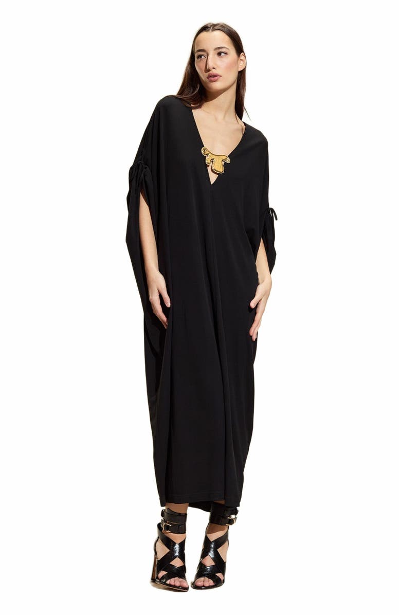 Cynthia Rowley Calypso Kaftan, Alternate, color, Black