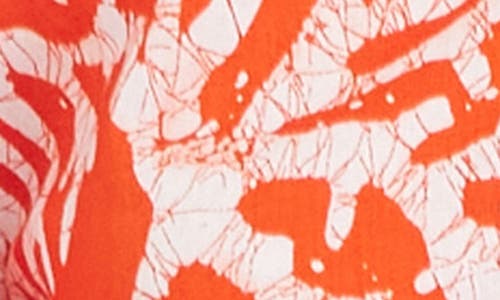 Karen Kane Tassel Tie Waist Shirt In Orange