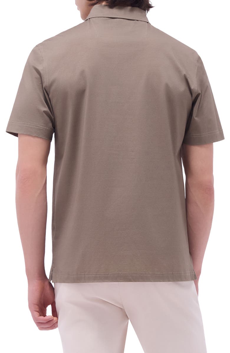 Bugatchi Vincent OoohCotton<sup>®</sup> Double Knit Solid Polo, Alternate, color, Olive