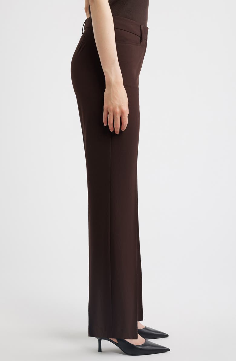 Tahari ASL Bird Eye Straight Leg Pants, Alternate, color, Espresso