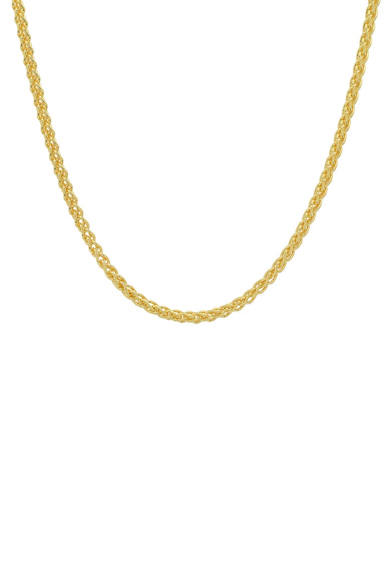 Sterling Silver Foxtail Wheat Chain Necklace, Main, color, GOLD