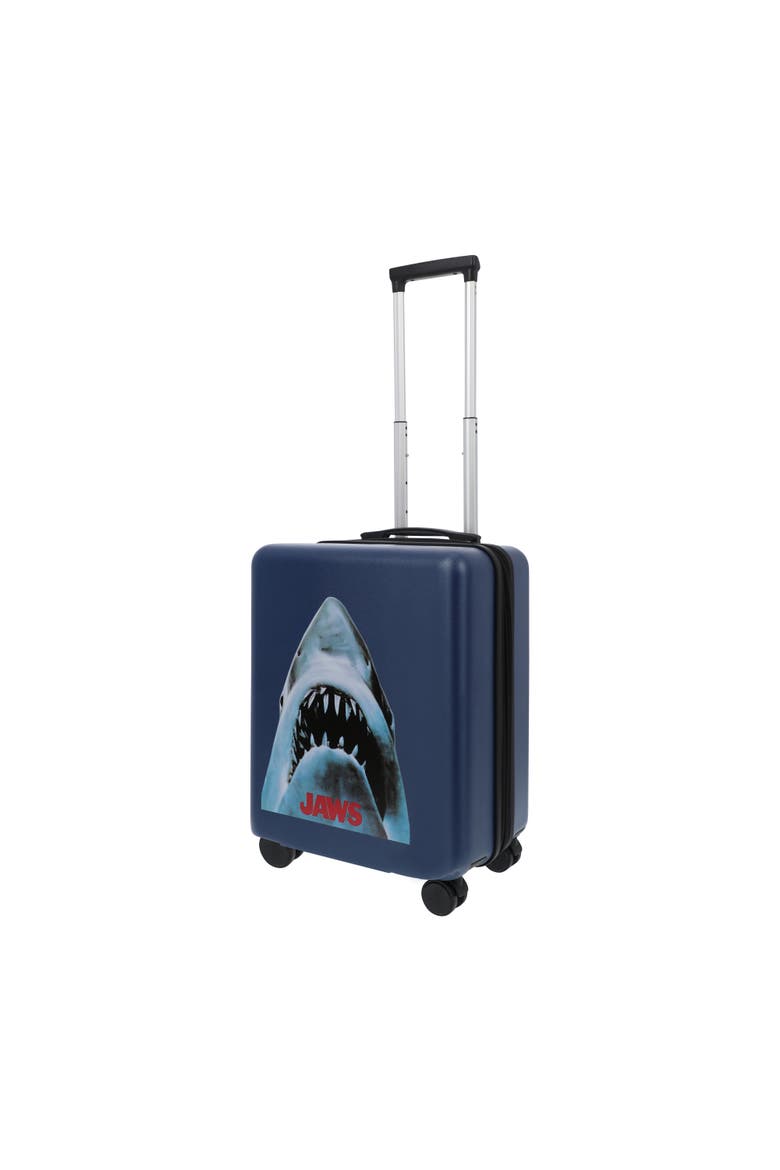 NBC STUDIOS JAWS  22.5" CARRY-ON LUGGAGE, Main, color, BLUE