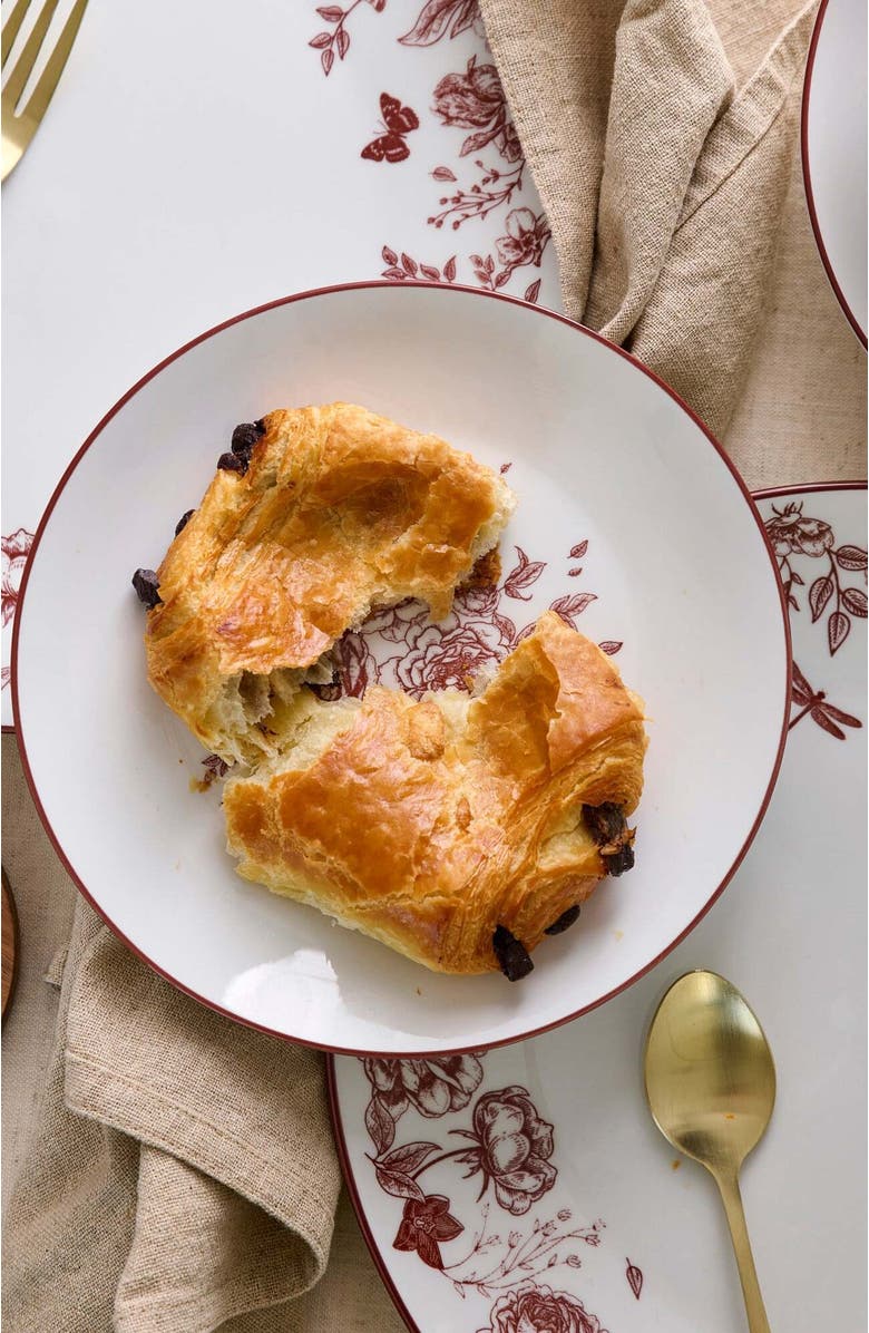 Stone Lain Esme Porcelain 12-Piece Dinnerware Set, Alternate, color, Red