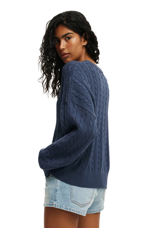 Cotton On Cotton Crew Neck Sweater In Blue