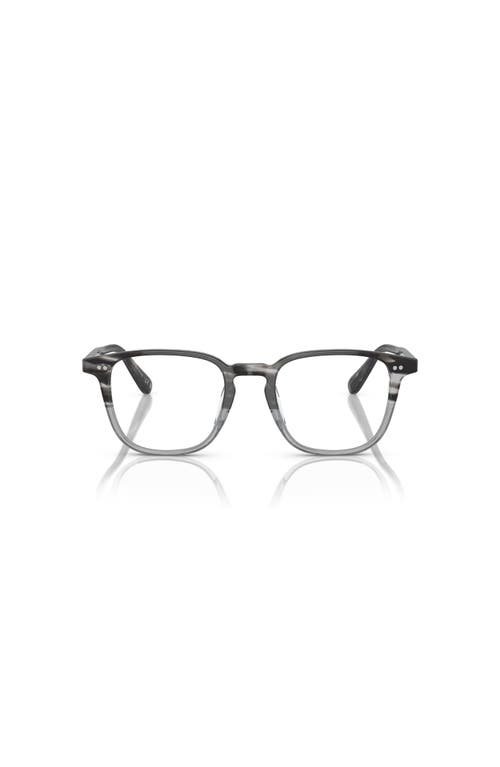 Oliver Peoples 48mm Rectangle Optical Glasses In Black