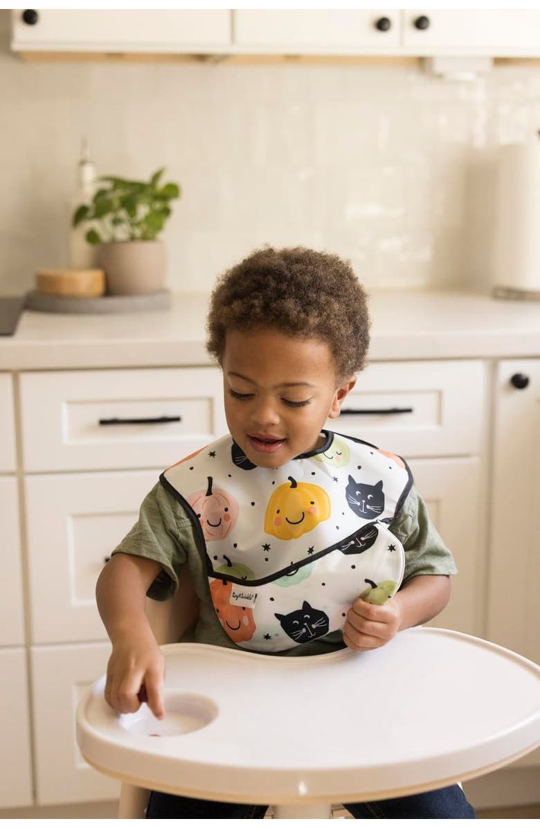 Tiny Twinkle Mess-Proof and Waterproof Baby Food  BPA-Free Bib w/Adjustable Closure 3pc - Solids, Alternate, color, Halloween