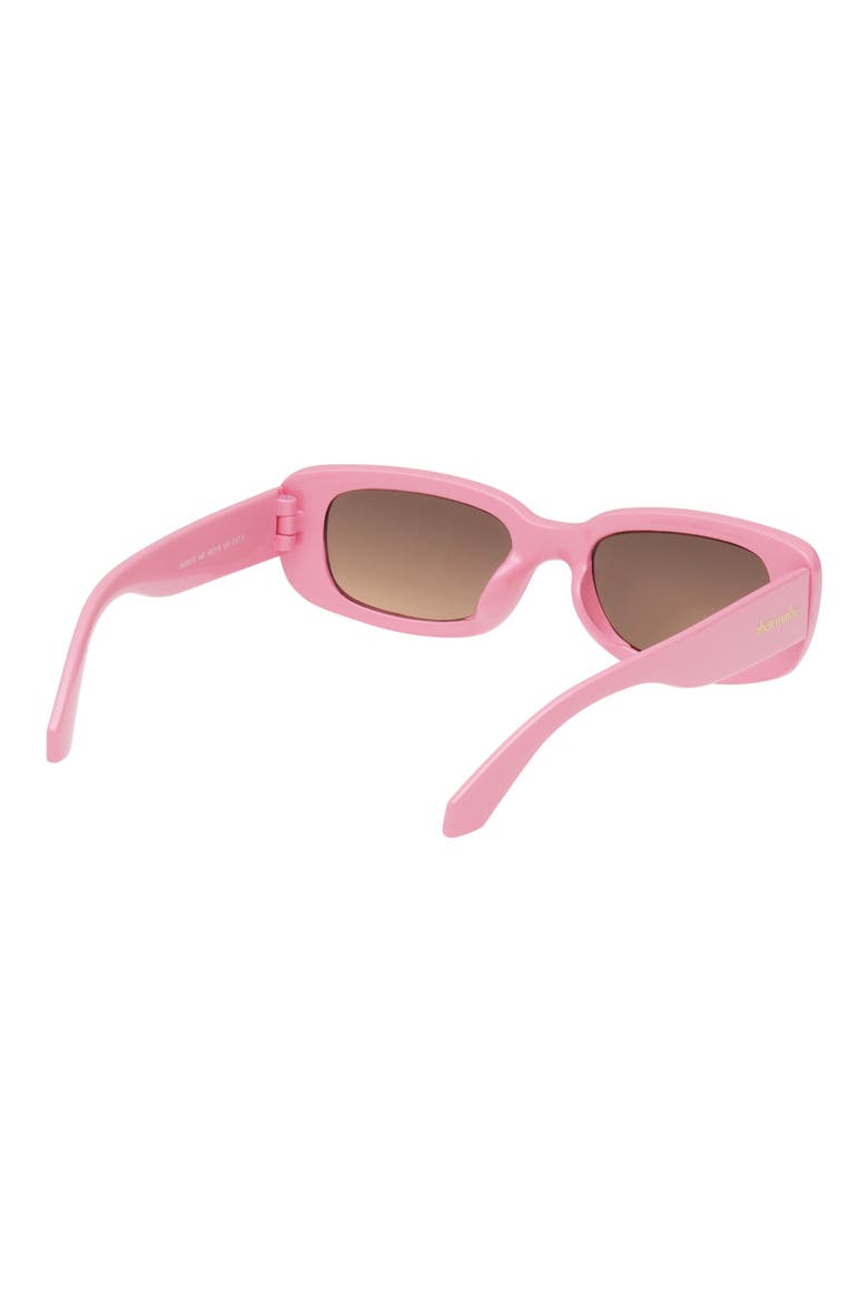 Kids' Rectangular Sunglasses, Alternate, color, ORANGE/PINK