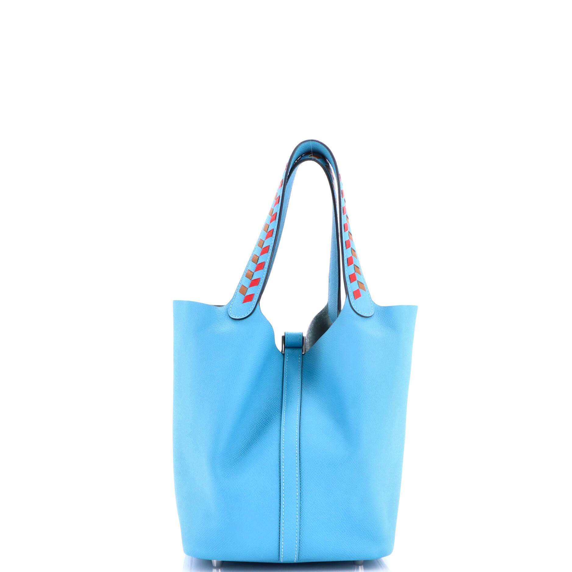 Picotin Lock Bag Tressage Epsom MM, Alternate, color, Blue
