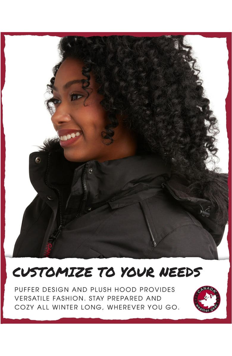 CANADA WEATHER GEAR Women's Long Winter Jacket, Alternate, color,