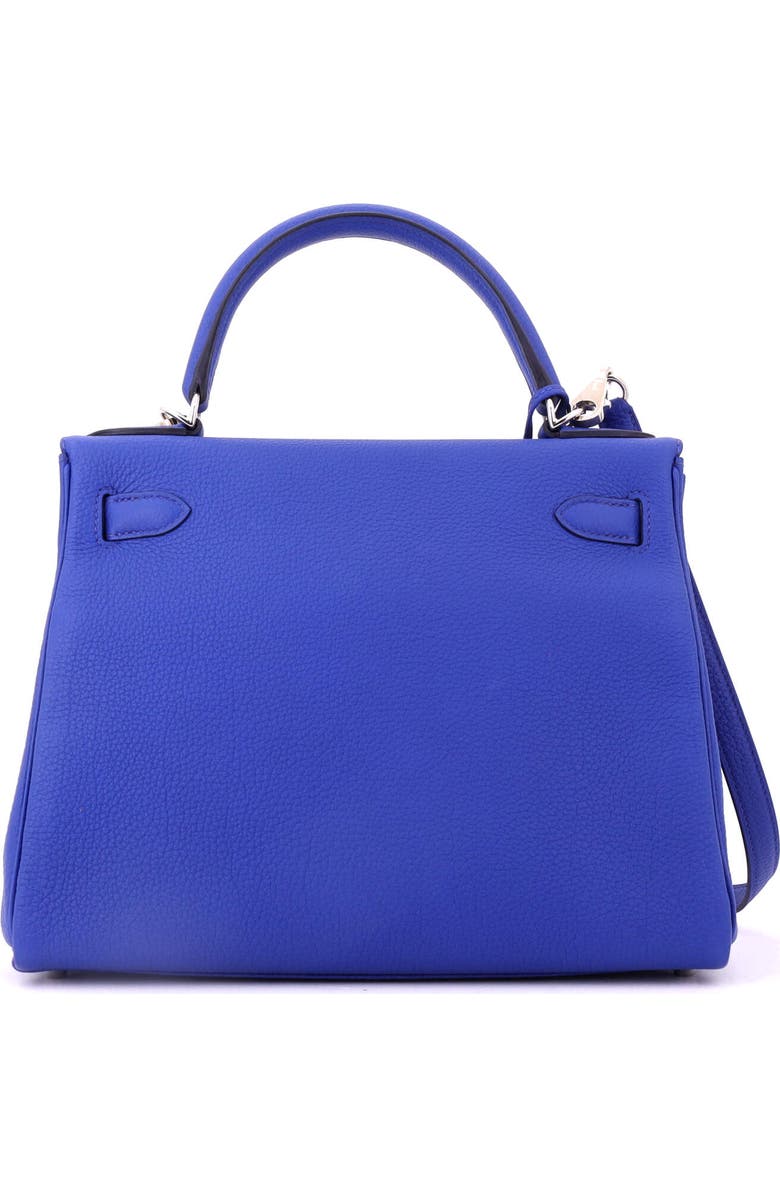 Pre-Owned Hermes Kelly Handbag Blue Togo with Palladium Hardware 28, Alternate, color, Bleu Royal