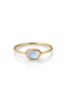 Moonstone 14k Gold Plated Ring