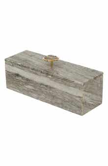 R16 HOME Agate Knob Marble Storage Box