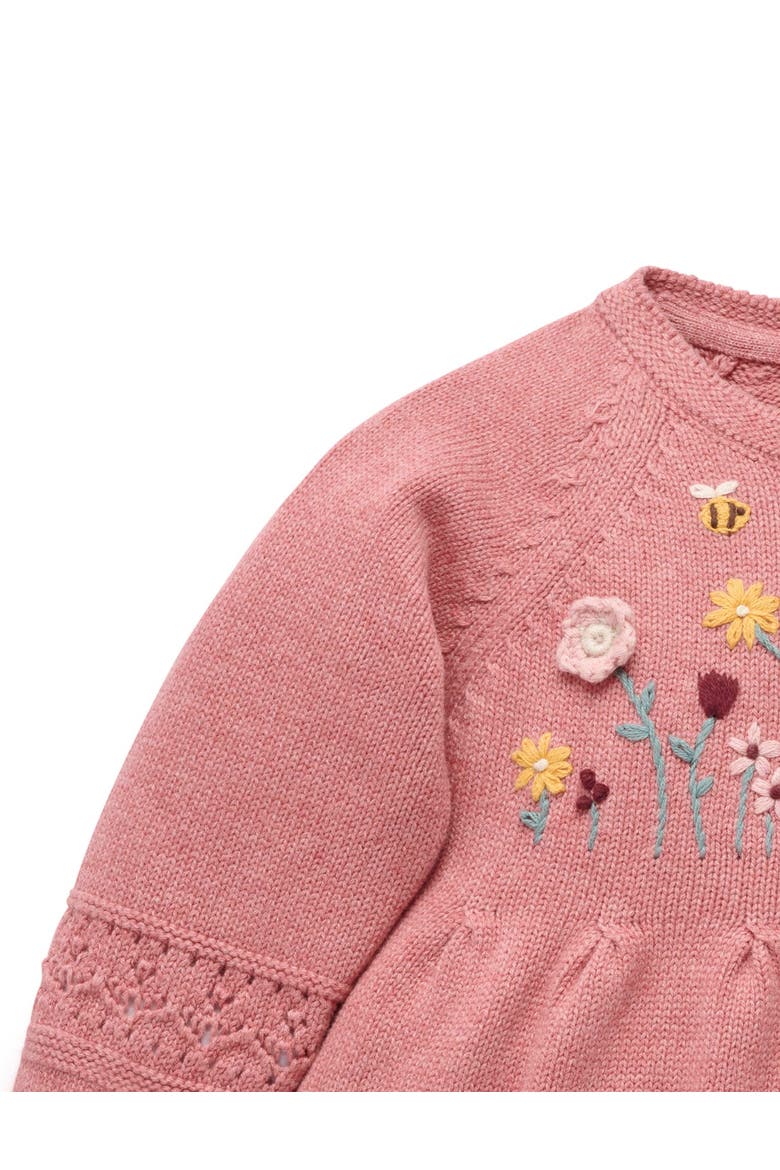 Cosy Knitted Dress, Alternate, color, Lilly Pilly Melange