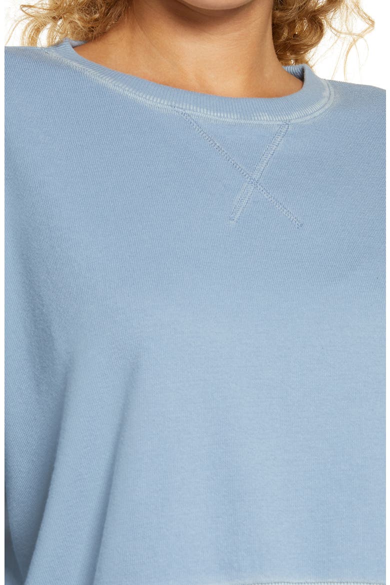 Fool for Fall Crop Sweatshirt, Alternate, color, MOONLIT