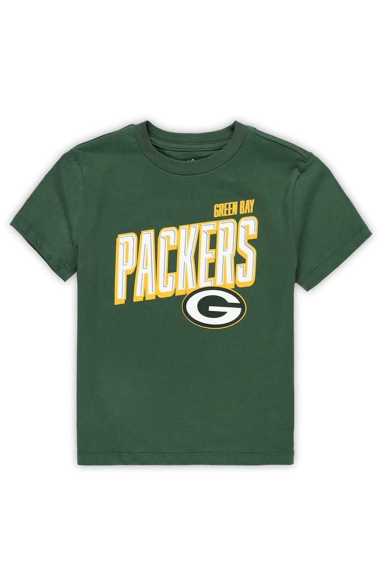 Outerstuff Preschool Outerstuff Green Bay Packers The Mix Combo T-Shirt Set, Alternate, color, Green