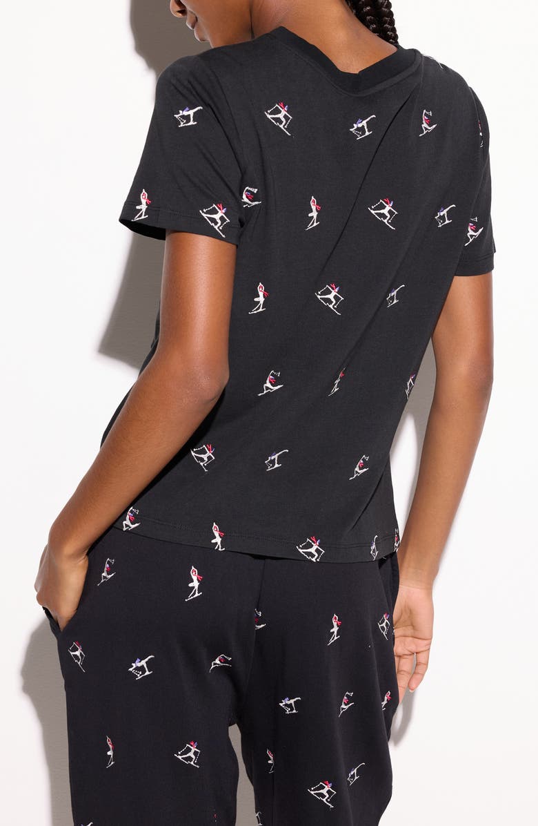 Spiritual Gangster Namaski Fairfax Embroidered T-Shirt, Alternate, color, Black