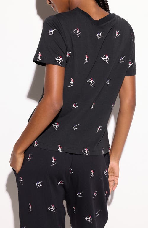 Spiritual Gangster Namaski Fairfax Embroidered T-shirt In Black