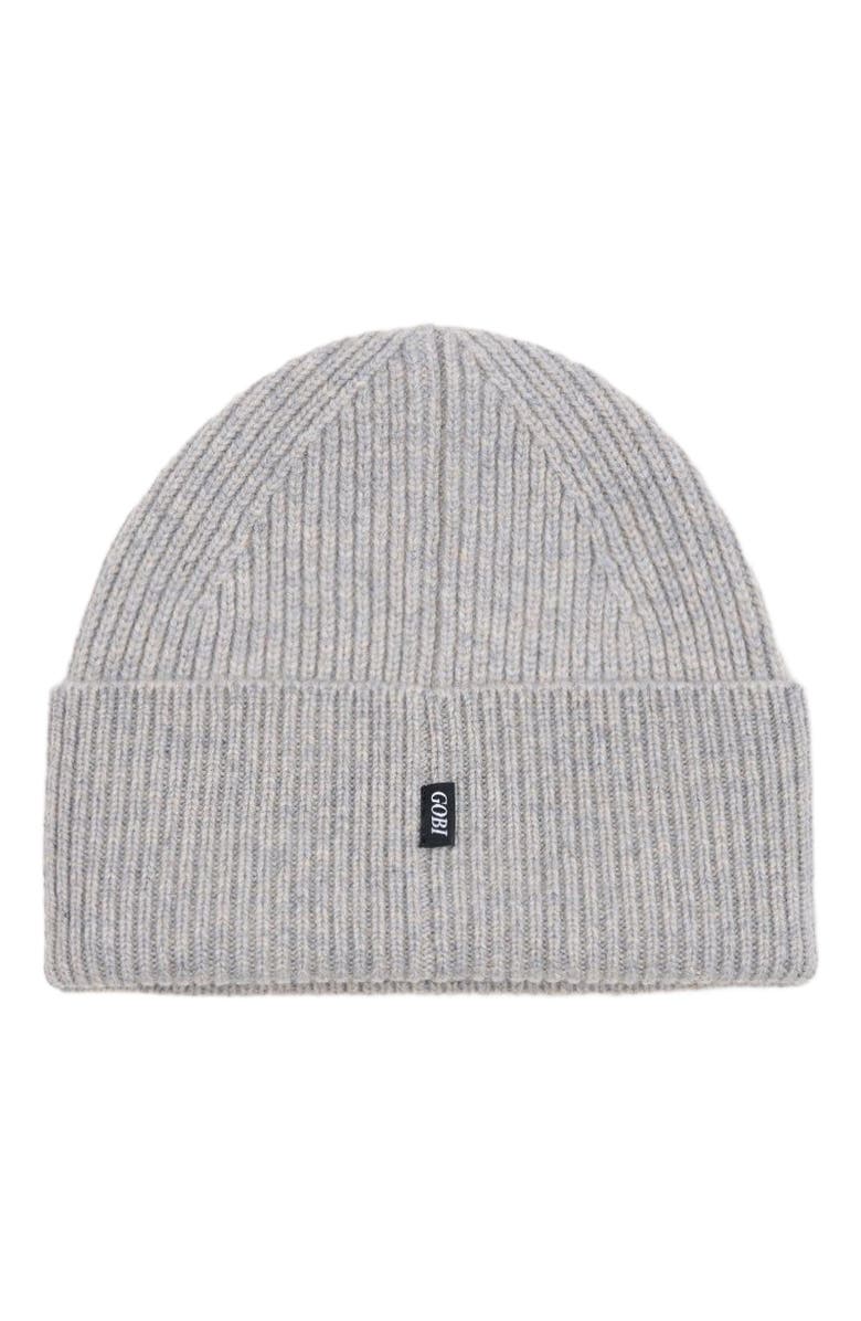 GOBI Mongolian Cashmere Men's Beanie Hat, Alternate, color,