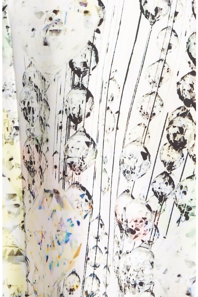 'Sapira Crystal Droplets' Neoprene Skater Dress, Alternate, color, NUDE PINK