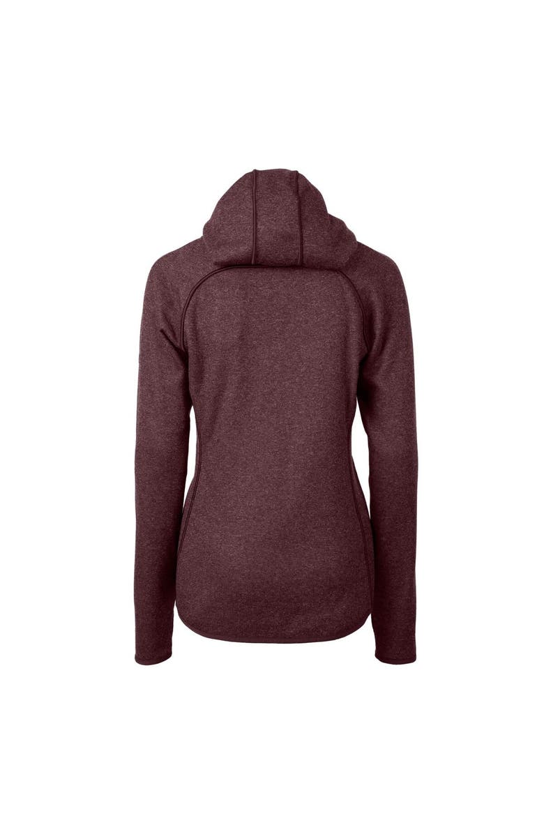 Cutter & Buck Women's Cutter & Buck Burgundy New Mexico State Aggies Mainsail Sweater-Knit Full-Zip Hoodie, Alternate, color, Burgundy