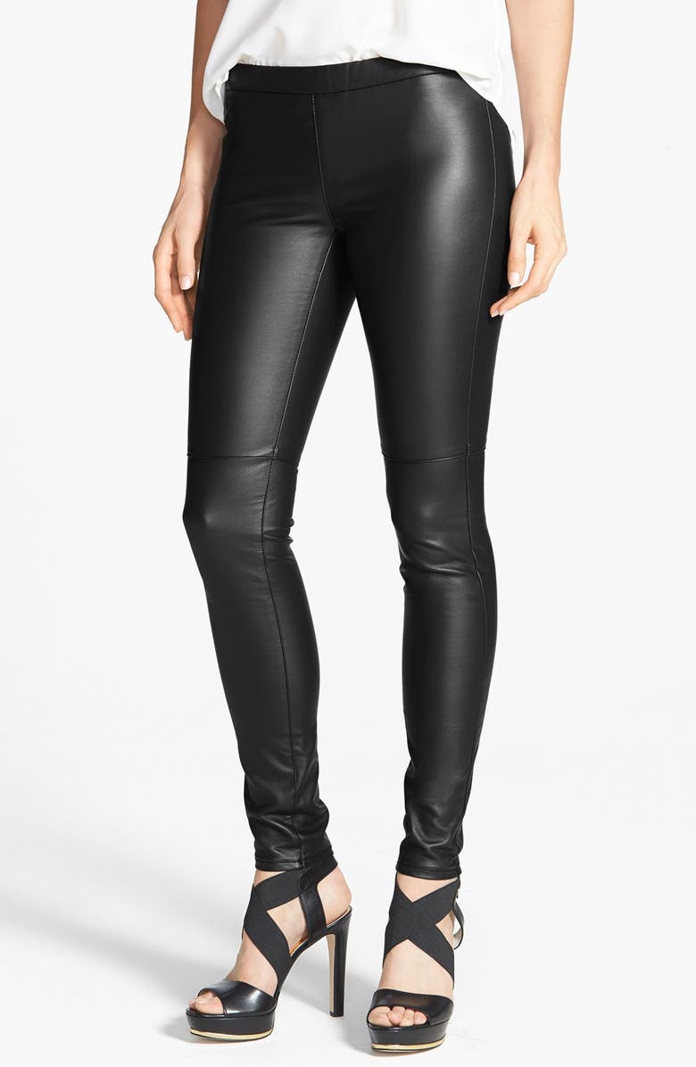 MICHAEL Michael Kors Faux Leather Leggings, Main, color, 