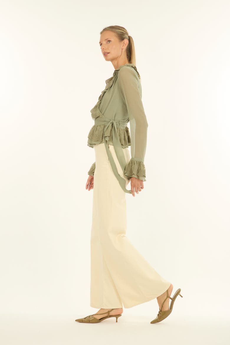 Poet Blouse, Alternate, color, Laurel Green
