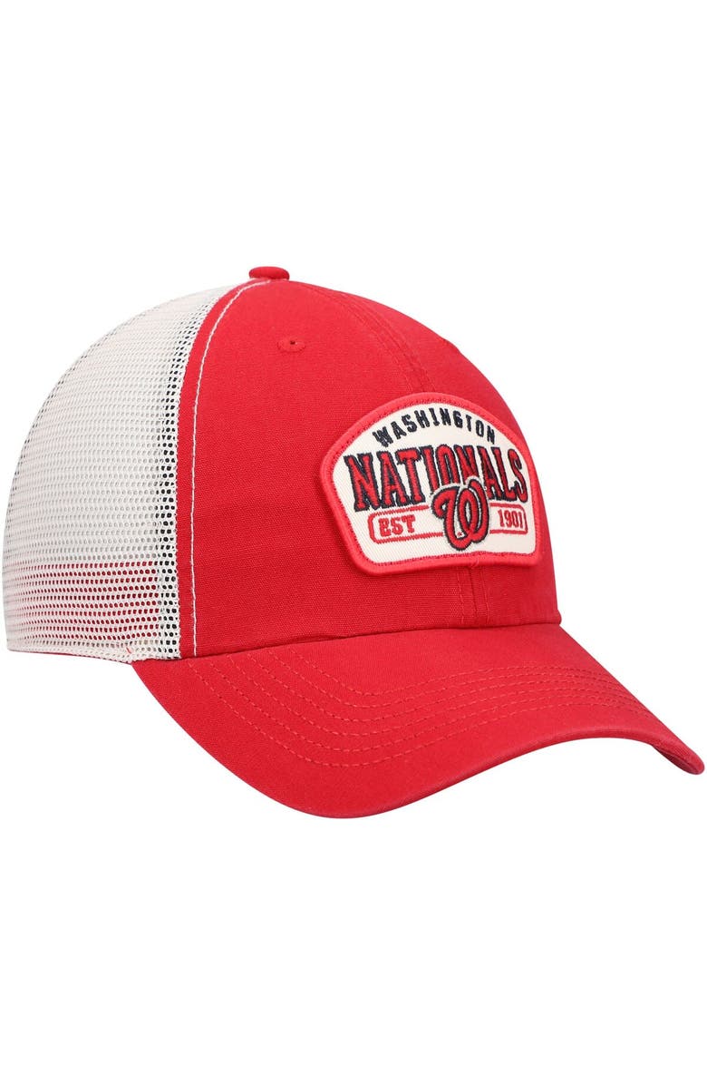 '47 Men's '47 Red Washington Nationals Penwald Clean Up Trucker Snapback Hat, Alternate, color, Red