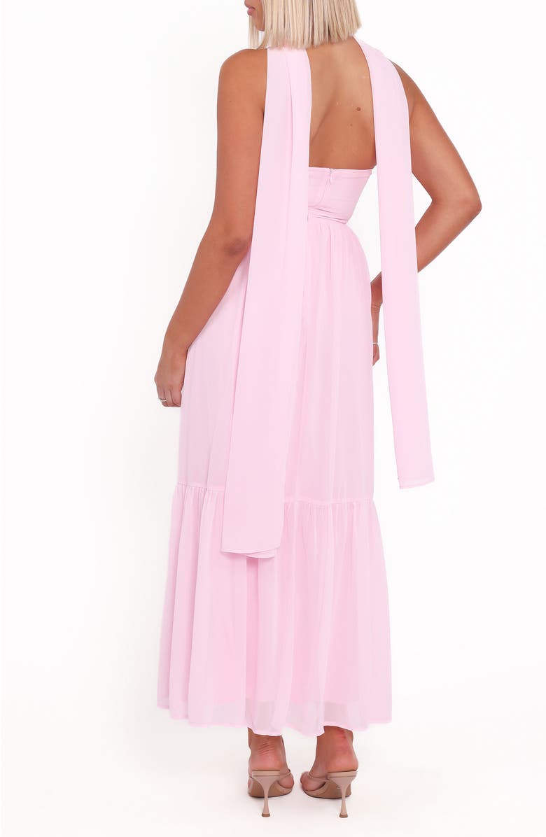 Petal & Pup Celestria Strapless Chiffon Cocktail Dress, Alternate, color, Pink