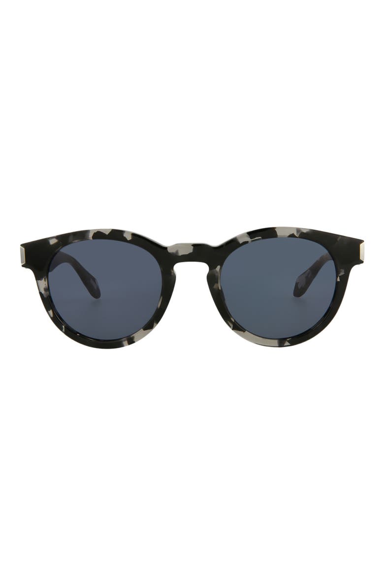 50mm Round Sunglasses, Main, color, BLACK HAVANA BLUE
