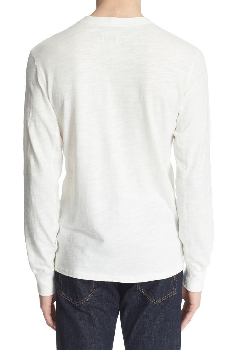 Classic Slim Fit Henley, Alternate, color, WHITE