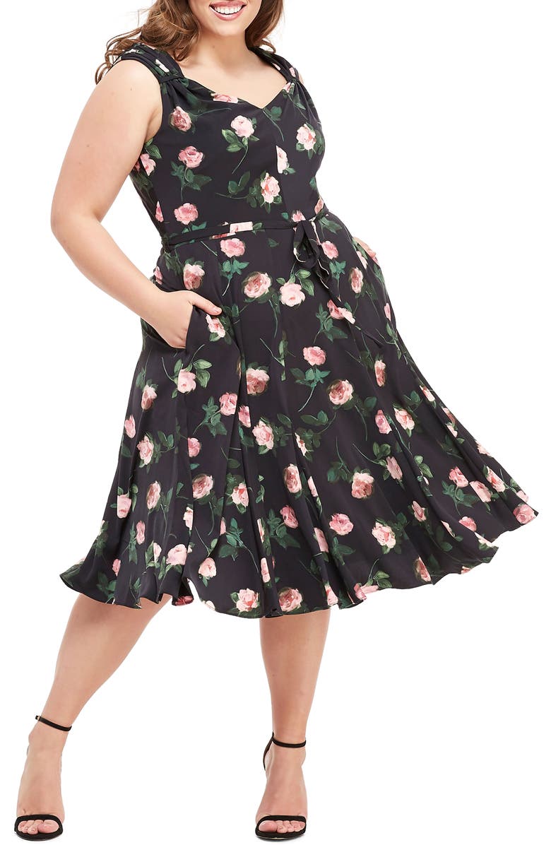 Gal Meets Glam Collection Sadie Cowl Back Satin Dress, Alternate, color,