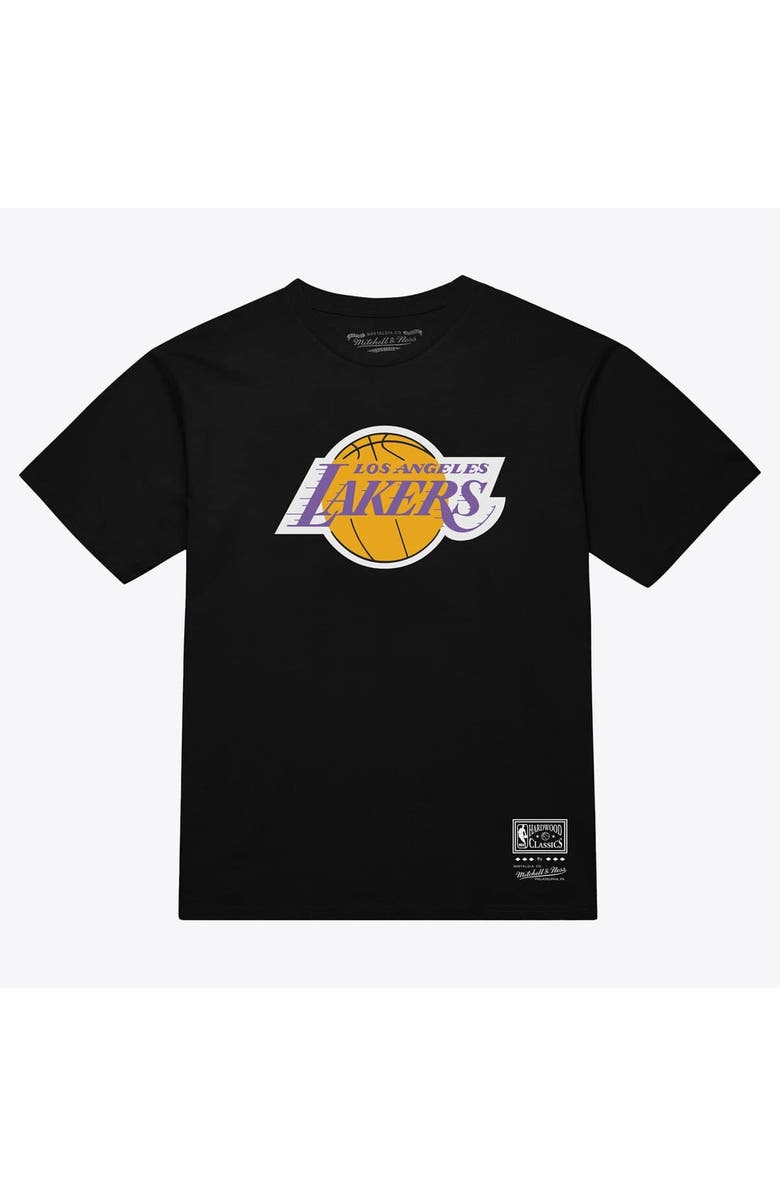 Mitchell & Ness Unisex Mitchell & Ness Black Los Angeles Lakers Hardwood Classics Arch T-Shirt, Main, color, Black