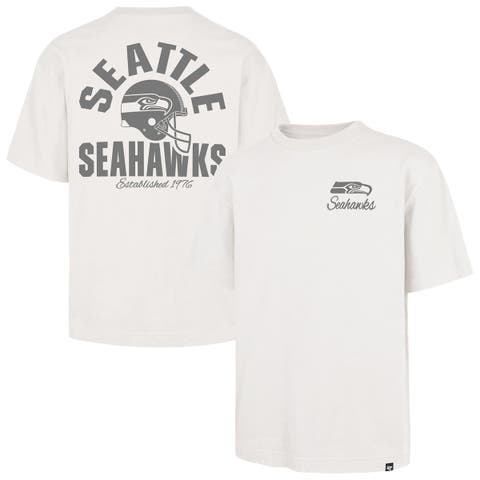 Men's '47 Off White Seattle Seahawks Photon Dust Foundation T-Shirt