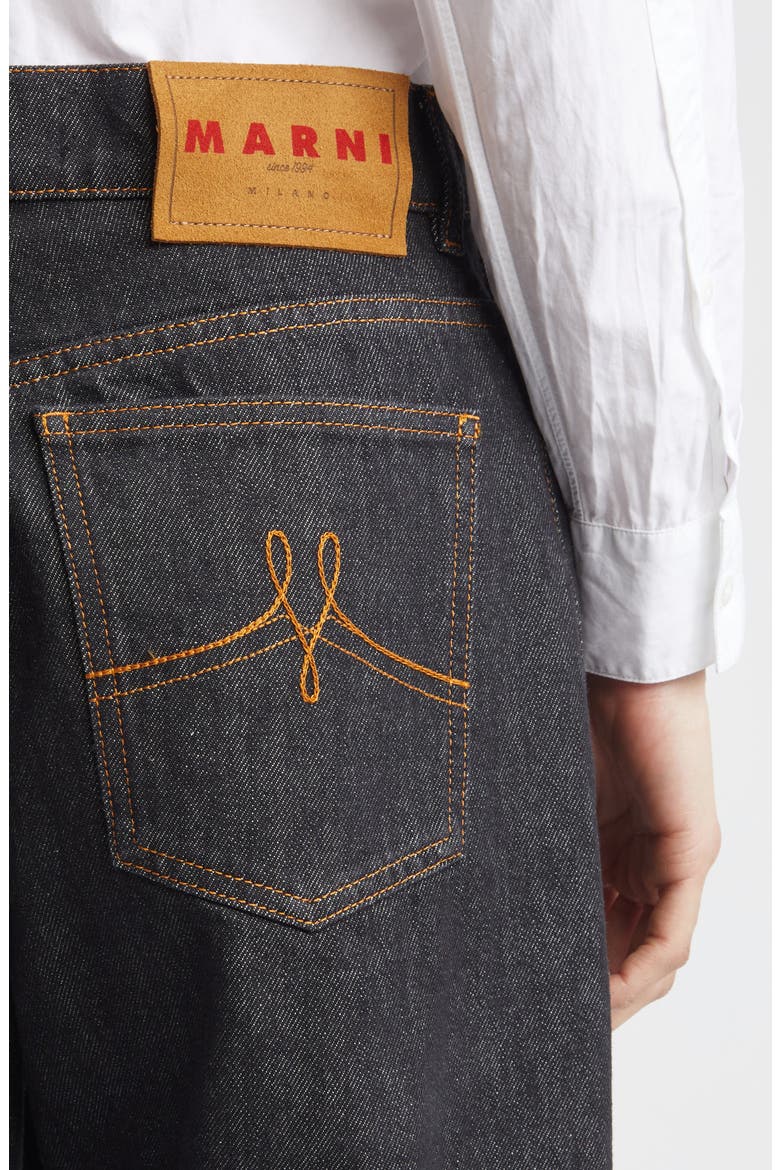 Floral Embellished Stonewashed Carrot Fit Jeans, Alternate, color, EMB99BLUBLACK
