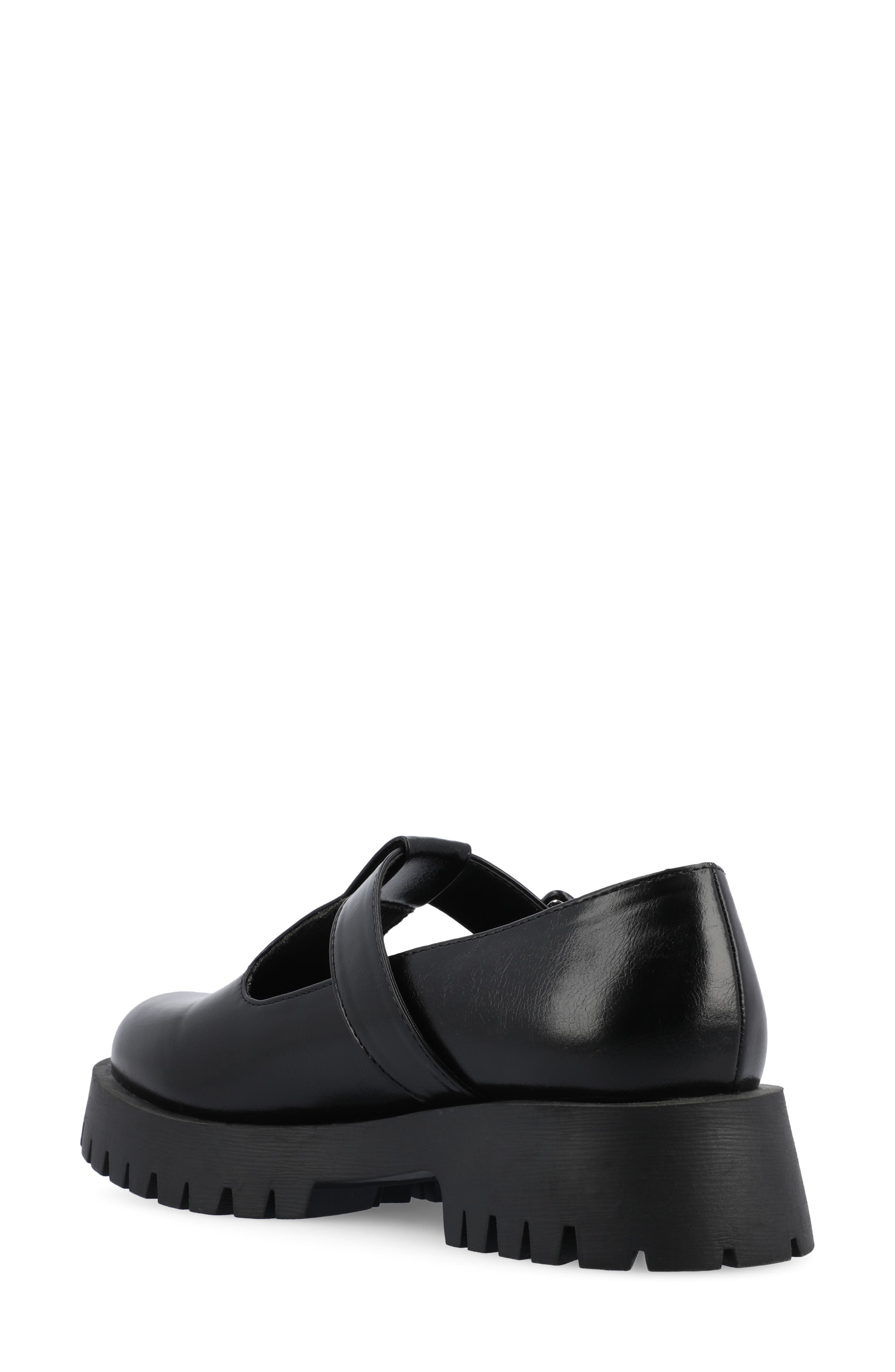 Journee Collection Suvi Mary Jane Loafer, Alternate, color, Black