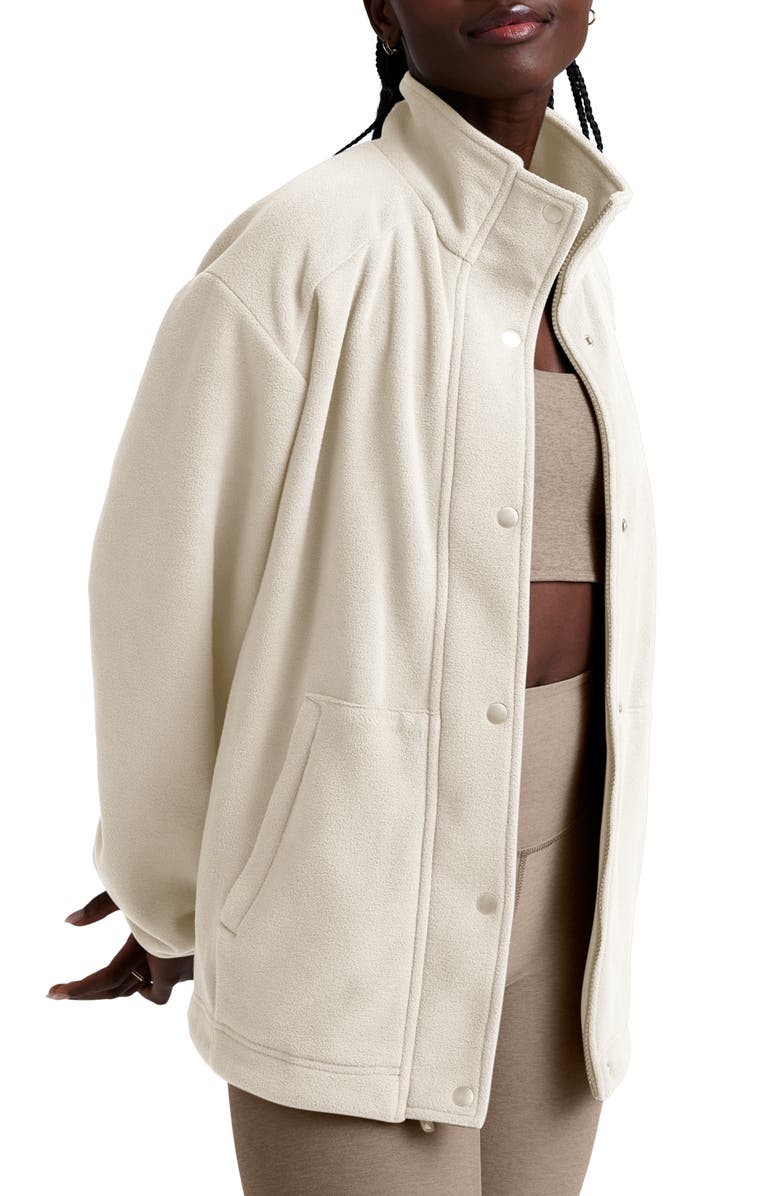 Beyond Yoga Explorer Fleece Jacket, Alternate, color, Dove