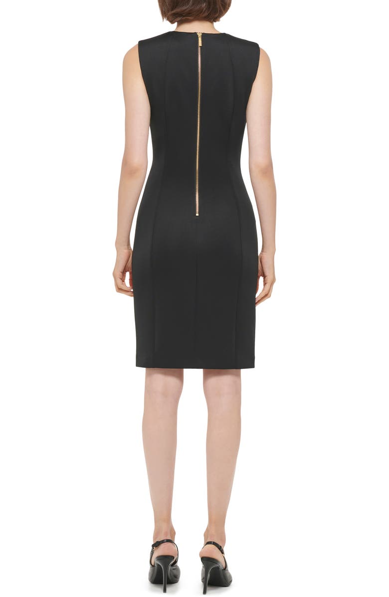 Calvin Klein Sleeveless Scuba Knit Sheath Dress, Alternate, color,