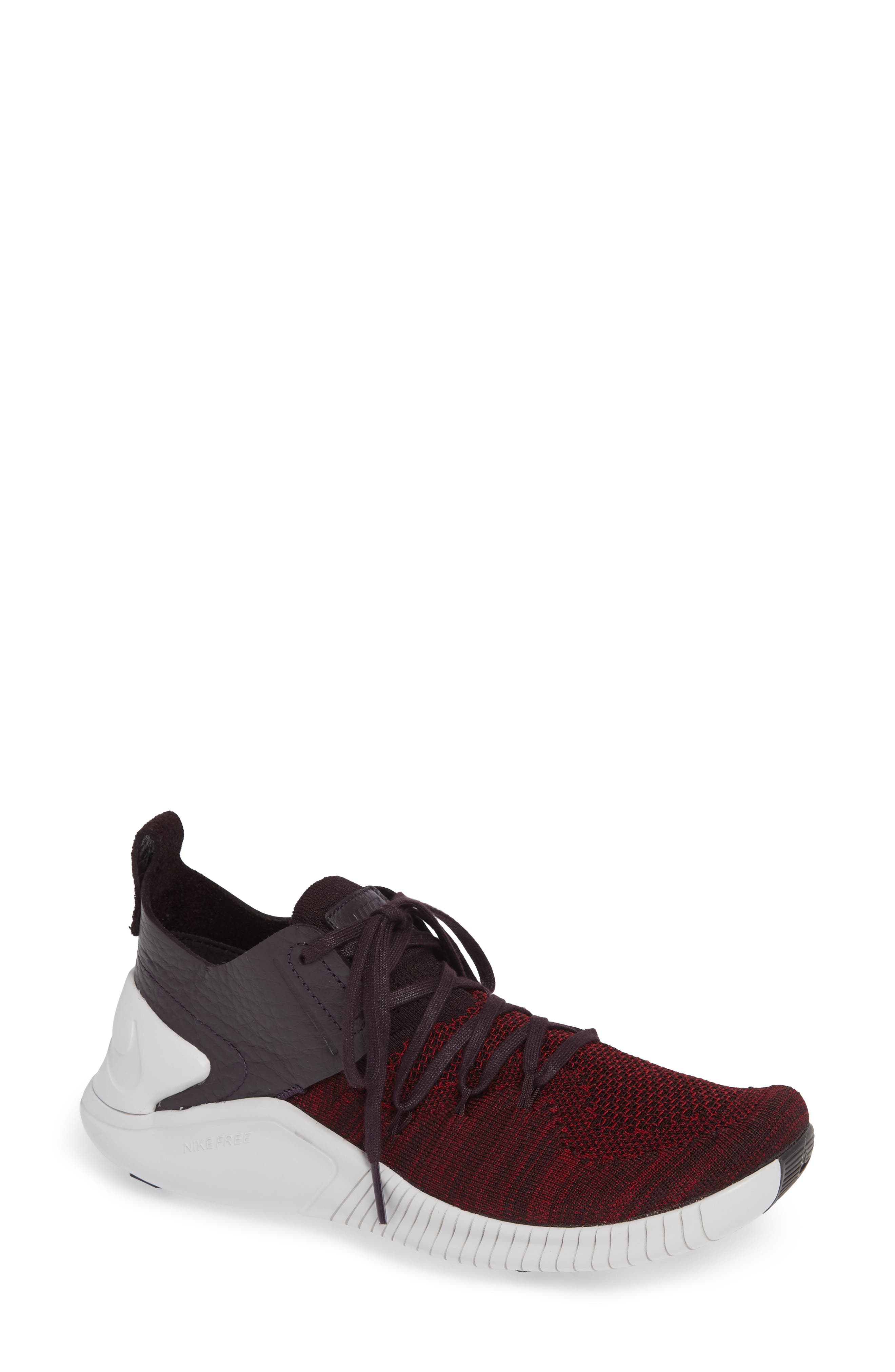 Free TR Flyknit 3 Training Shoe, Main, color, BURGUNDY ASH/ VAST GREY