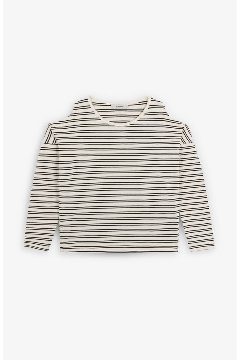 Cutoutlstee Girls, Main, color, Anthracitestripes