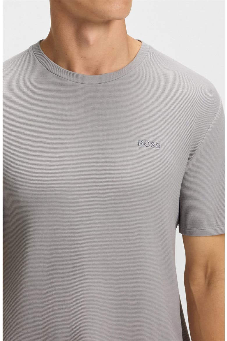 Ribbed Stretch Modal Pajama T-Shirt, Alternate, color, LIGHT/ PASTEL GREY