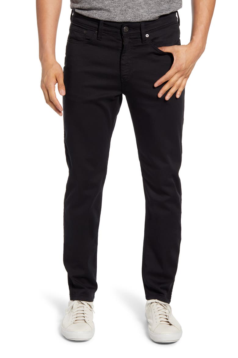 No Sweat Slim Fit Stretch Pants, Main, color, BLACK